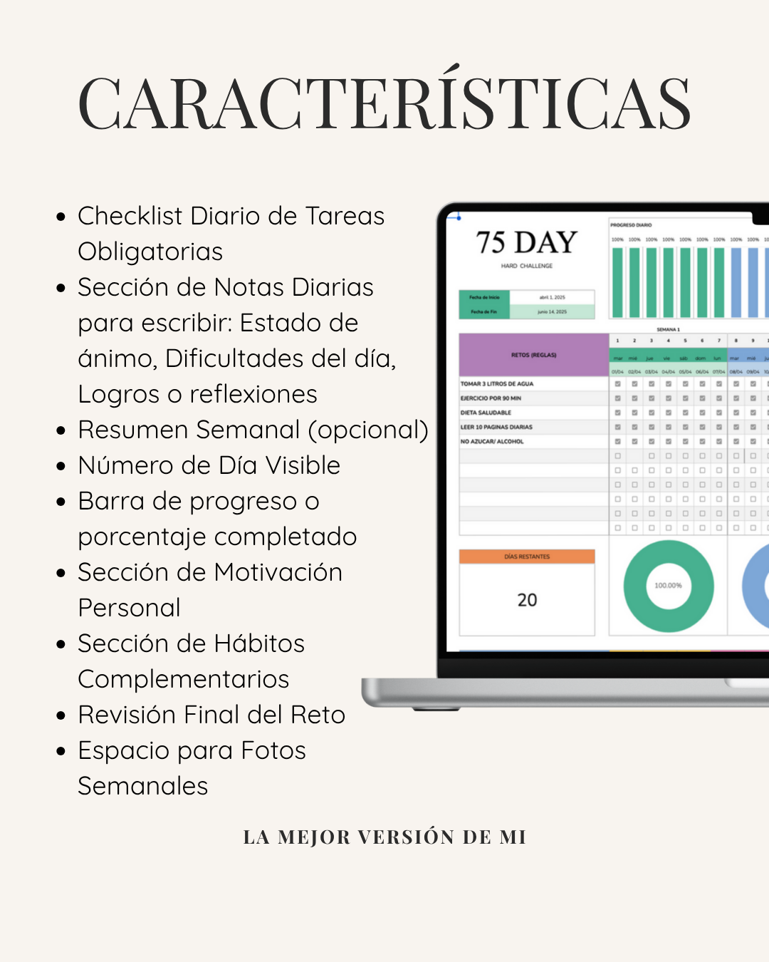 Plantilla Reto 75 Hard