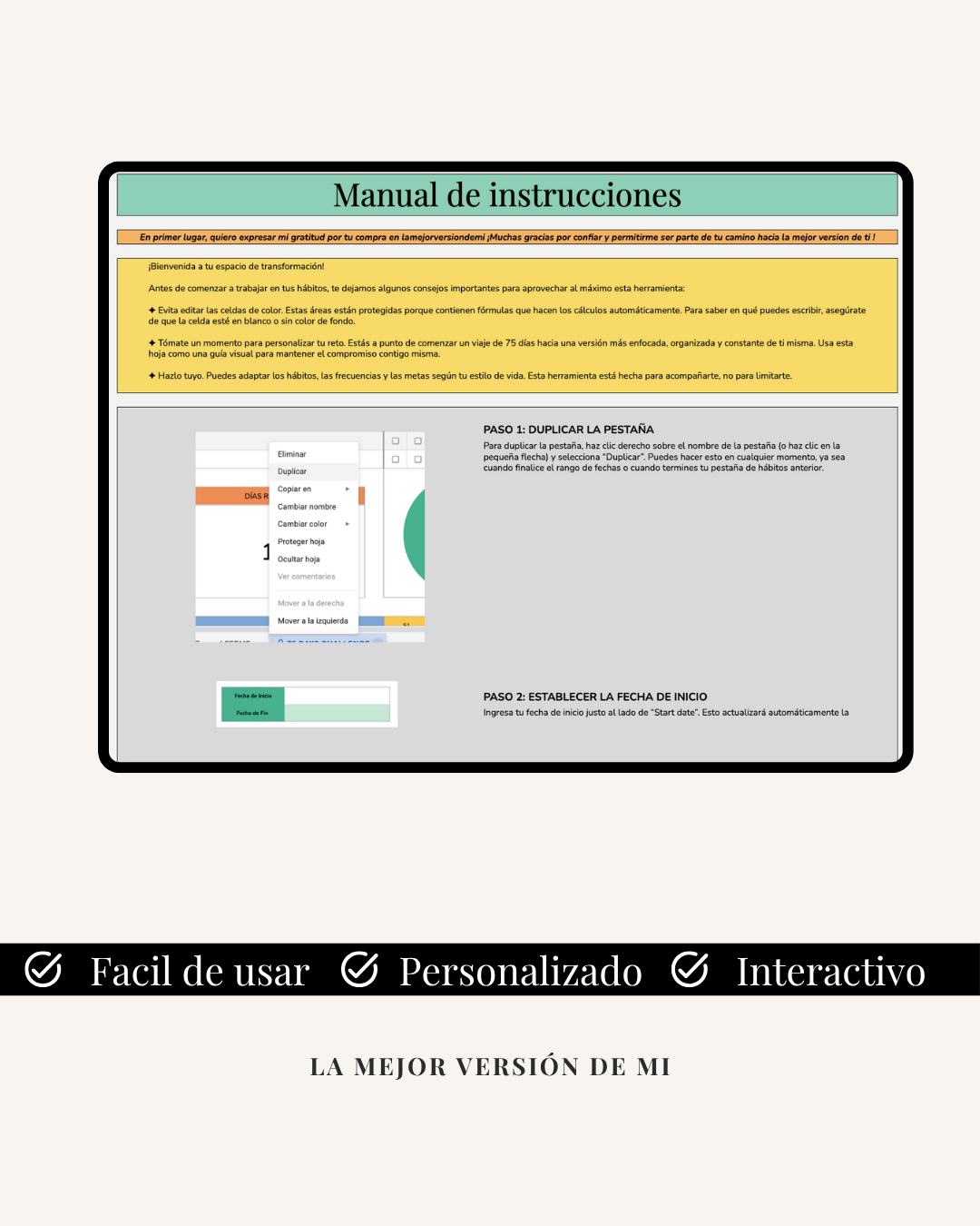 Plantilla Reto 75 Hard