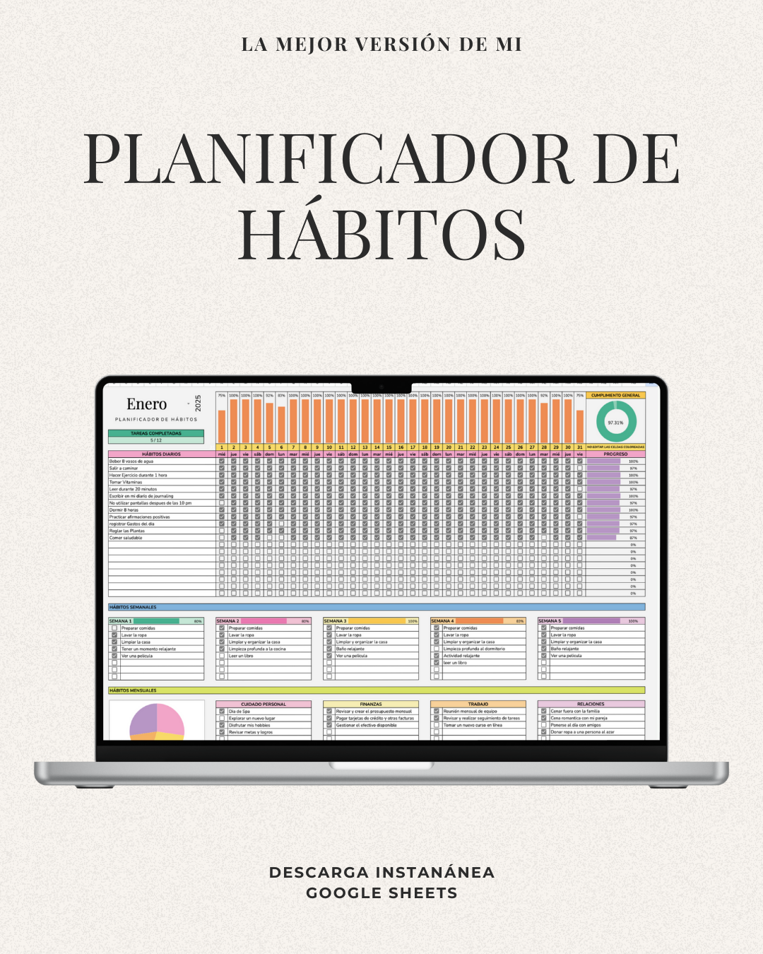 Plantilla de Planificación de Hábitos