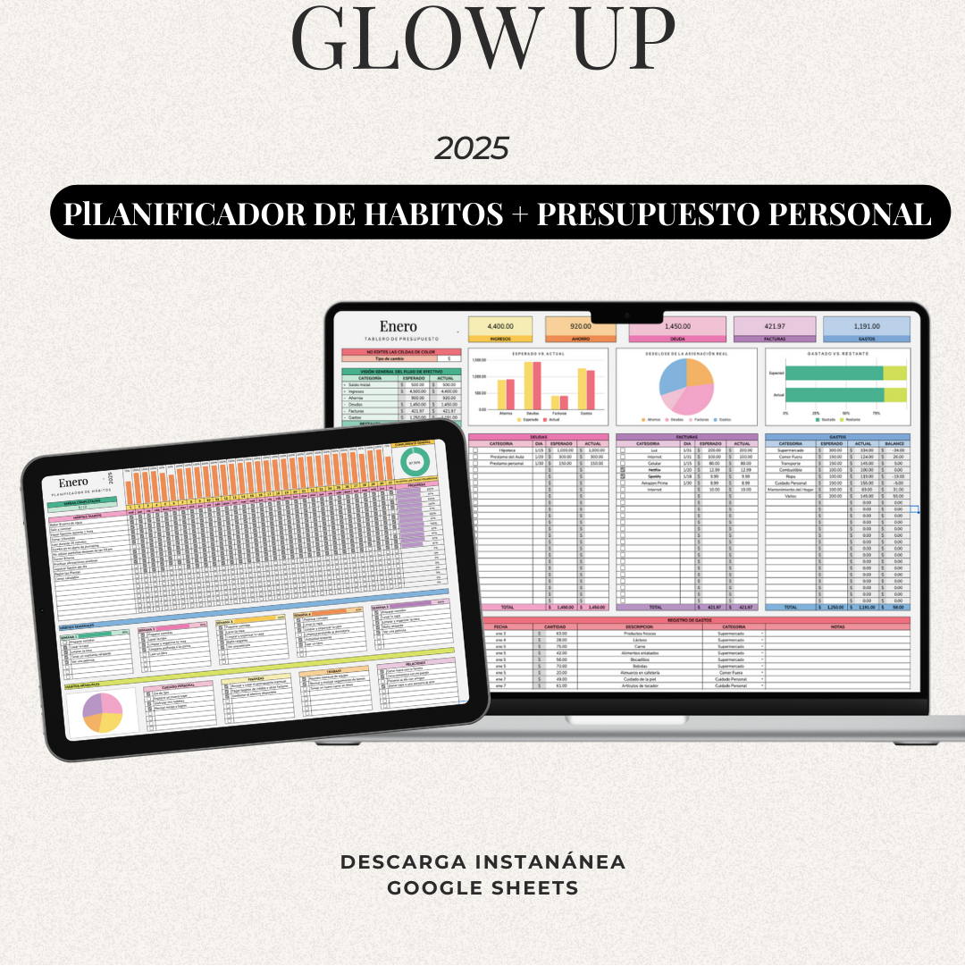 Bundle: Planificador de Hábitos y Control de Presupuesto