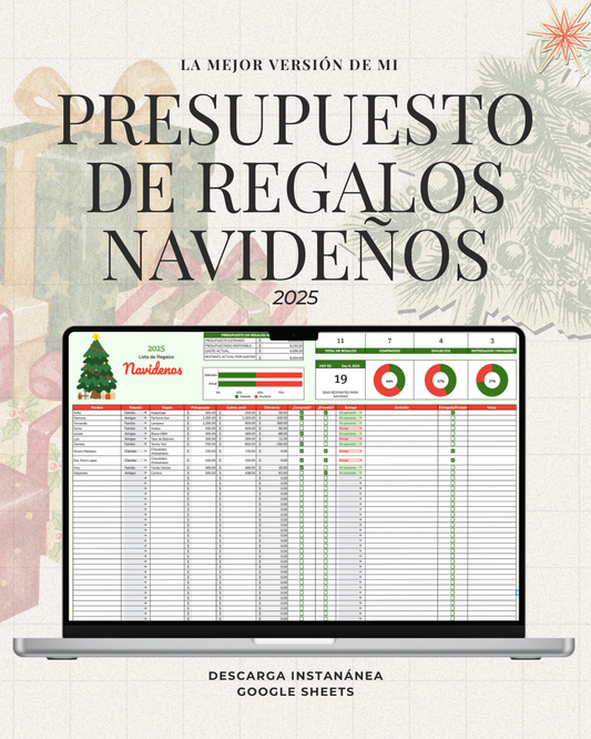 Presupuesto de Regalos Navideños