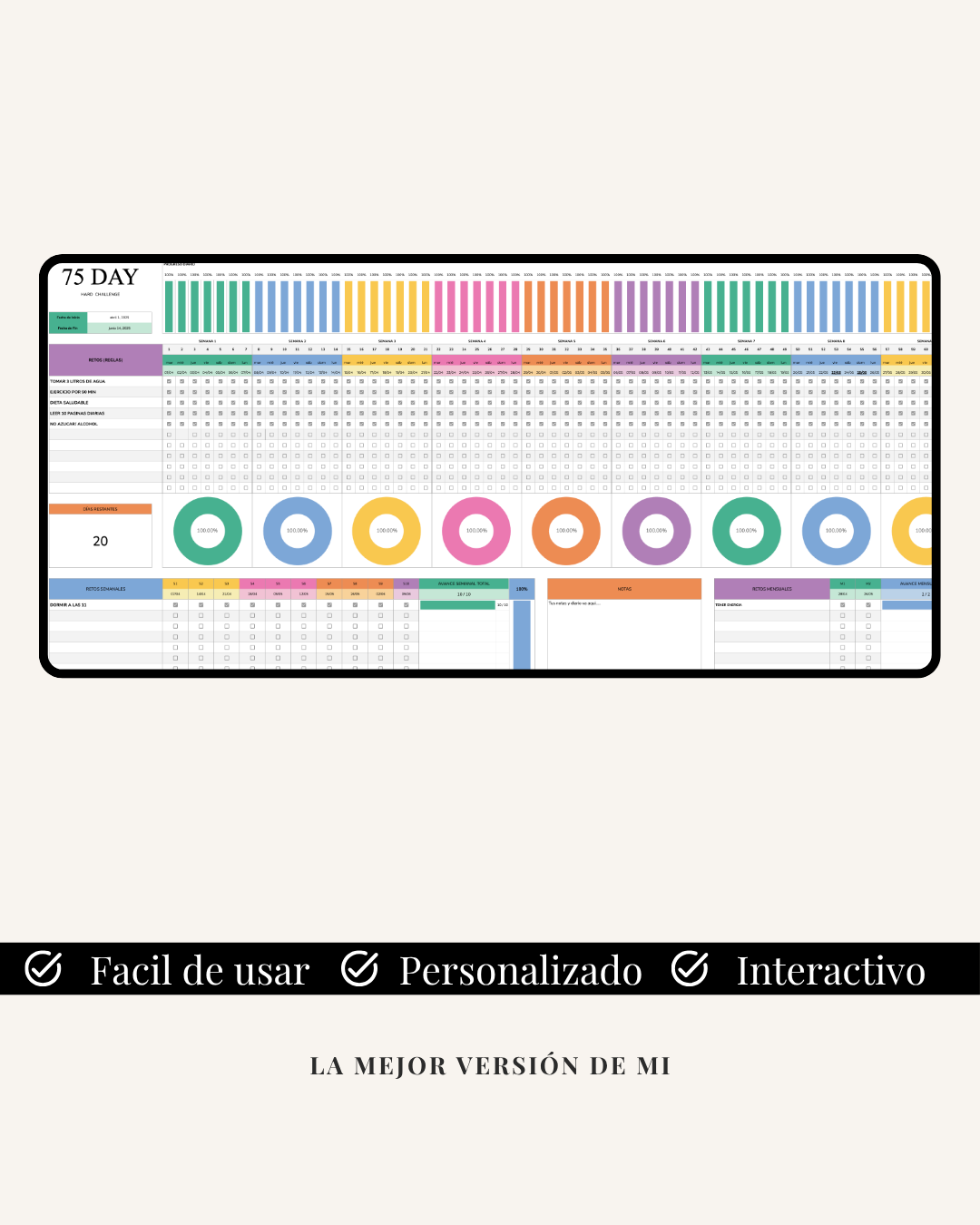 Plantilla Reto 75 Hard